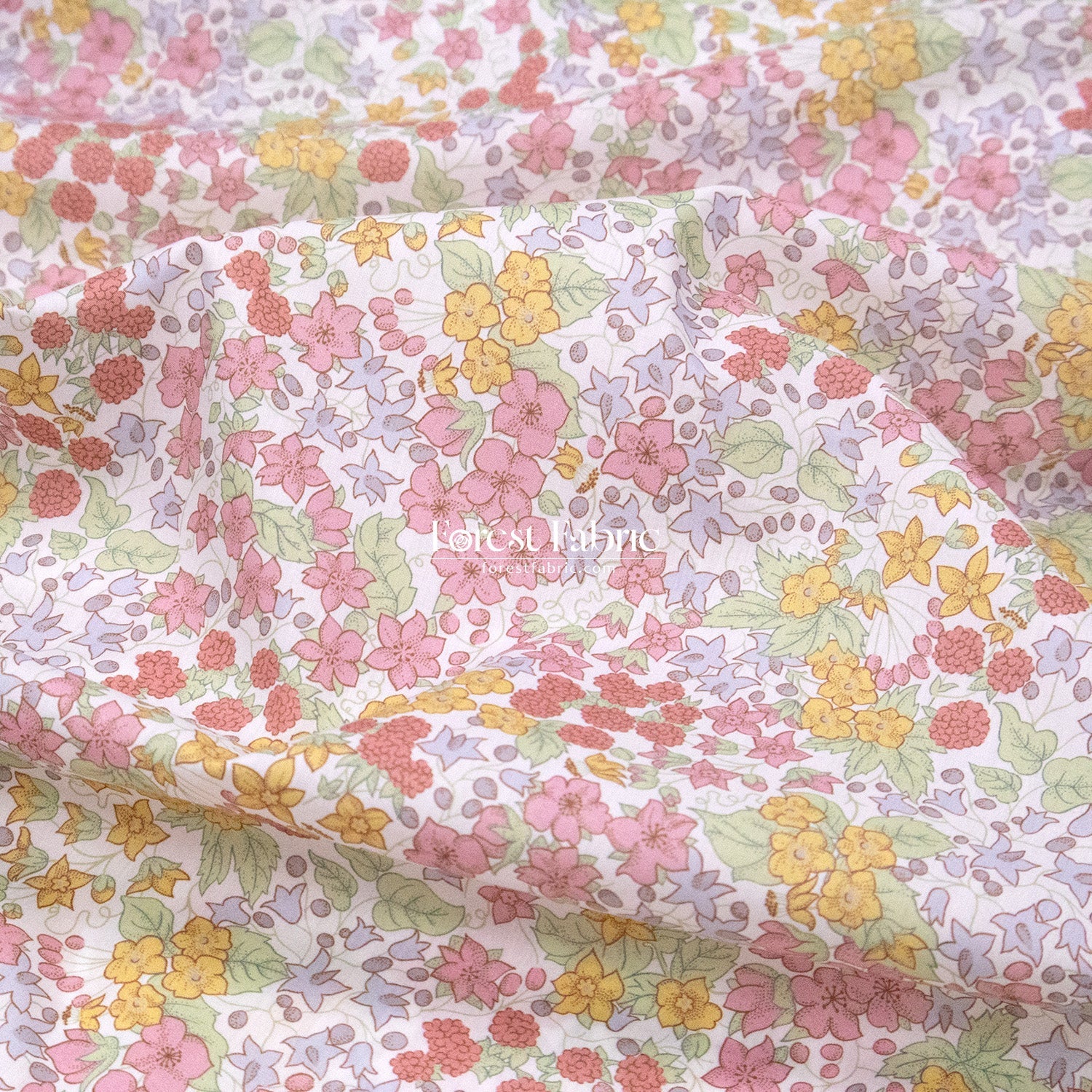 Liberty of London (Cotton Tana Lawn Fabric) - Berry Harvest - FO:REST Fabric 布恩堂Liberty fabrictana lawnjapanese fabricykk zipper