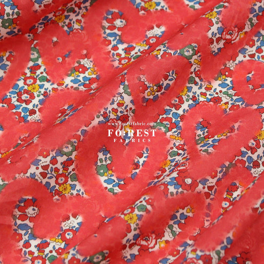 Liberty of London (Cotton Tana Lawn Fabric) - Betsy Ann Graffiti - FO:REST Fabric 布恩堂Liberty fabrictana lawnjapanese fabricykk zipper