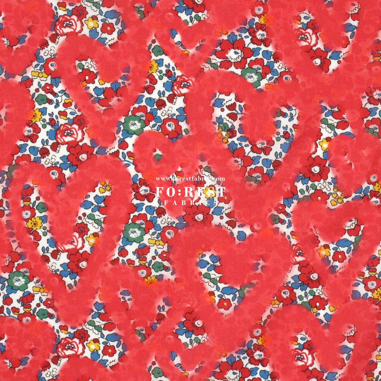 Liberty of London (Cotton Tana Lawn Fabric) - Betsy Ann Graffiti - FO:REST Fabric 布恩堂Liberty fabrictana lawnjapanese fabricykk zipper
