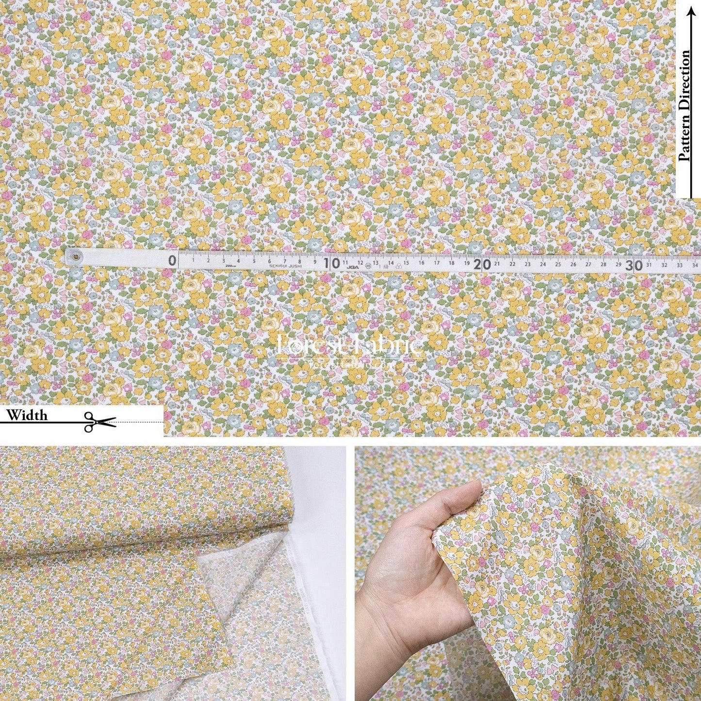 Liberty of London (Cotton Tana Lawn Fabric) - Betsy Ann - FO:REST Fabric 布恩堂Liberty fabrictana lawnjapanese fabricykk zipper