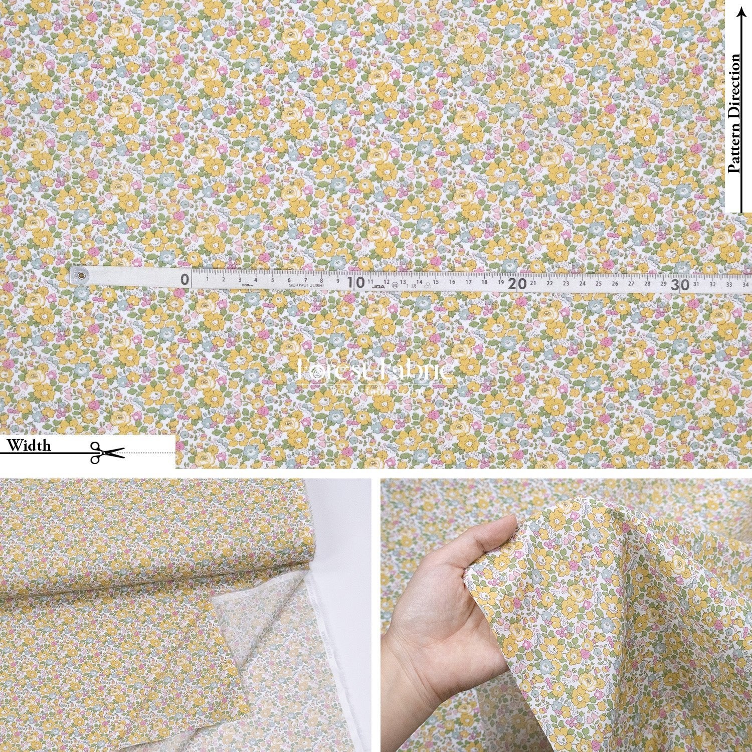 Liberty of London (Cotton Tana Lawn Fabric) - Betsy Ann - FO:REST Fabric 布恩堂Liberty fabrictana lawnjapanese fabricykk zipper
