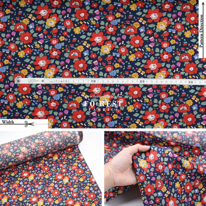 Liberty of London (Cotton Tana Lawn Fabric) - Betsy Meadow A - FO:REST Fabric 布恩堂Liberty fabrictana lawnjapanese fabricykk zipper