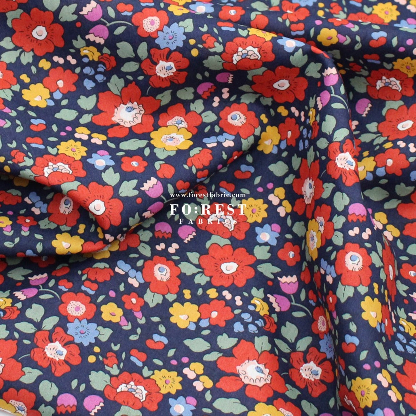 Liberty of London (Cotton Tana Lawn Fabric) - Betsy Meadow A - FO:REST Fabric 布恩堂Liberty fabrictana lawnjapanese fabricykk zipper