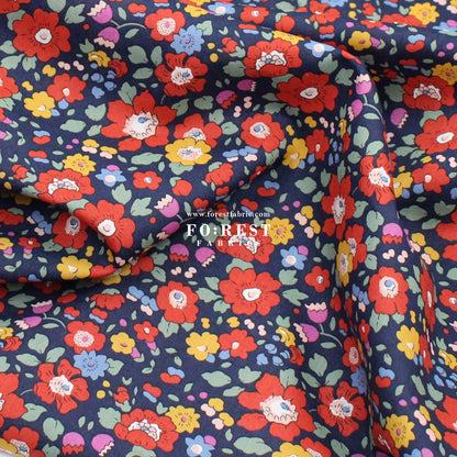 Liberty of London (Cotton Tana Lawn Fabric) - Betsy Meadow A - FO:REST Fabric 布恩堂Liberty fabrictana lawnjapanese fabricykk zipper