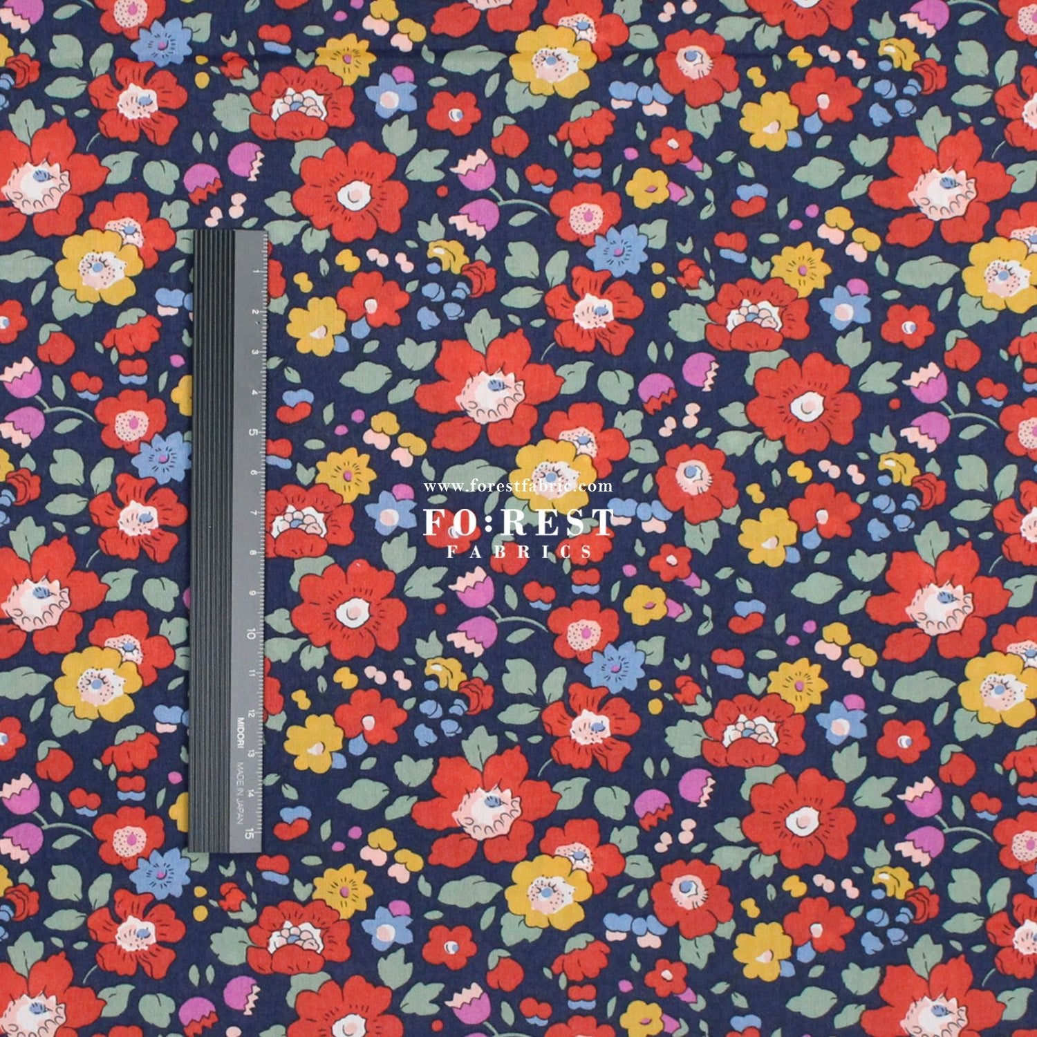 Liberty of London (Cotton Tana Lawn Fabric) - Betsy Meadow A - FO:REST Fabric 布恩堂Liberty fabrictana lawnjapanese fabricykk zipper