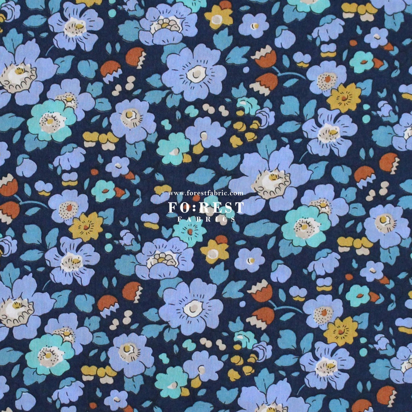 Liberty of London (Cotton Tana Lawn Fabric) - Betsy Meadow C - FO:REST Fabric 布恩堂Liberty fabrictana lawnjapanese fabricykk zipper