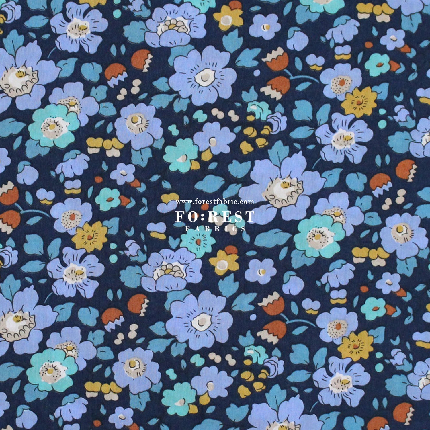 Liberty of London (Cotton Tana Lawn Fabric) - Betsy Meadow C - FO:REST Fabric 布恩堂Liberty fabrictana lawnjapanese fabricykk zipper