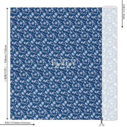 Liberty of London (Cotton Tana Lawn Fabric) - Betsy Meadow Metalic E - FO:REST Fabric 布恩堂Liberty fabrictana lawnjapanese fabricykk zipper