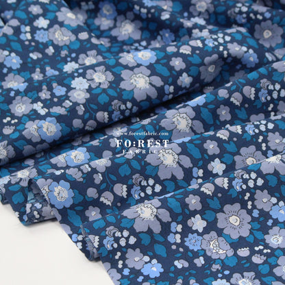 Liberty of London (Cotton Tana Lawn Fabric) - Betsy Meadow Metalic E - FO:REST Fabric 布恩堂Liberty fabrictana lawnjapanese fabricykk zipper