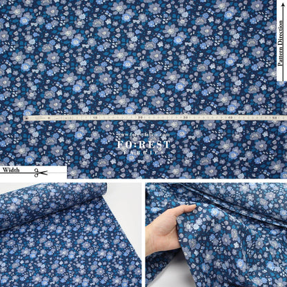 Liberty of London (Cotton Tana Lawn Fabric) - Betsy Meadow Metalic E - FO:REST Fabric 布恩堂Liberty fabrictana lawnjapanese fabricykk zipper