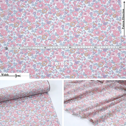 Liberty of London (Cotton Tana Lawn Fabric) - Betsy Meadow X - FO:REST Fabric 布恩堂Liberty fabrictana lawnjapanese fabricykk zipper