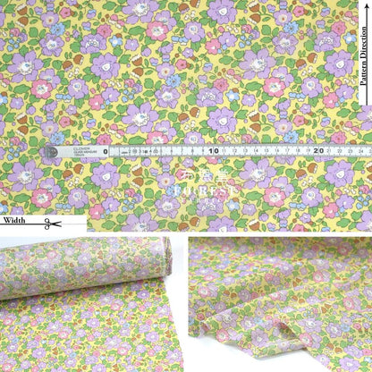 Liberty of London (Cotton Tana Lawn Fabric) - Betsy meadow Yellow - FO:REST Fabric 布恩堂Liberty fabrictana lawnjapanese fabricykk zipper