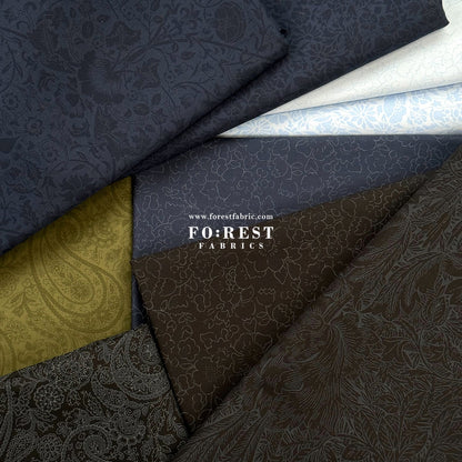Liberty of London (Cotton Tana Lawn Fabric) - Betsy Navy - FO:REST Fabric 布恩堂Liberty fabrictana lawnjapanese fabricykk zipper