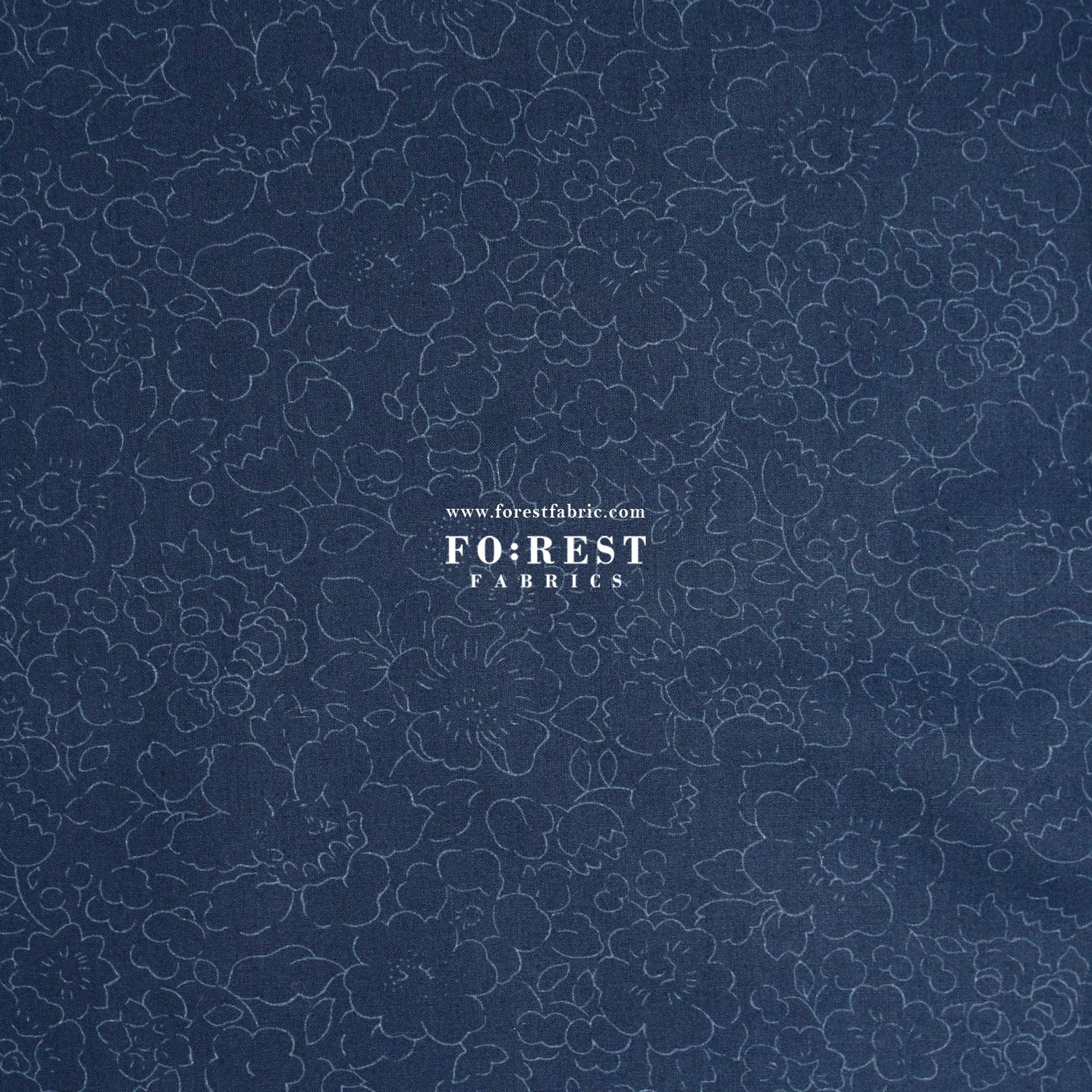 Liberty of London (Cotton Tana Lawn Fabric) - Betsy Navy - FO:REST Fabric 布恩堂Liberty fabrictana lawnjapanese fabricykk zipper