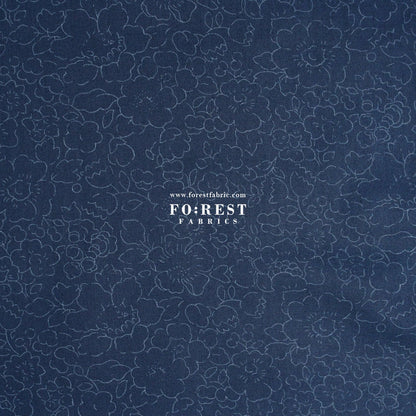 Liberty of London (Cotton Tana Lawn Fabric) - Betsy Navy - FO:REST Fabric 布恩堂Liberty fabrictana lawnjapanese fabricykk zipper