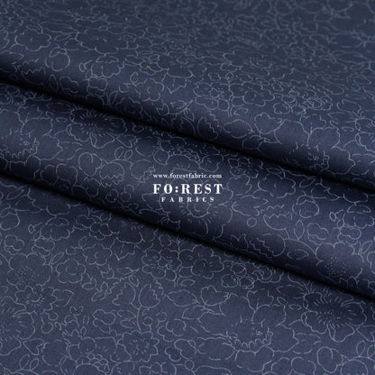 Liberty of London (Cotton Tana Lawn Fabric) - Betsy Navy - FO:REST Fabric 布恩堂Liberty fabrictana lawnjapanese fabricykk zipper