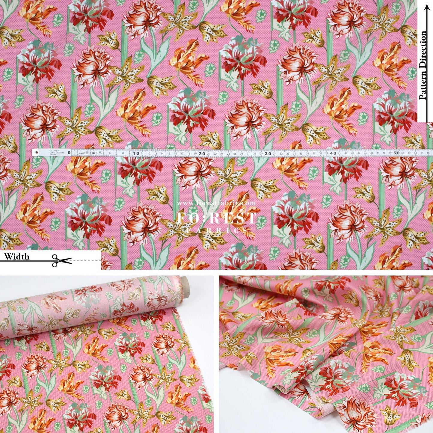 Liberty of London (Cotton Tana Lawn Fabric) - Bettina Bloom - FO:REST Fabric 布恩堂Liberty fabrictana lawnjapanese fabricykk zipper