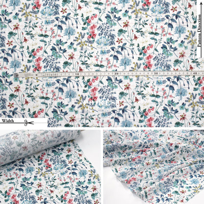 Liberty of London (Cotton Tana Lawn Fabric) - Botanists Journey A - FO:REST Fabric 布恩堂Liberty fabrictana lawnjapanese fabricykk zipper