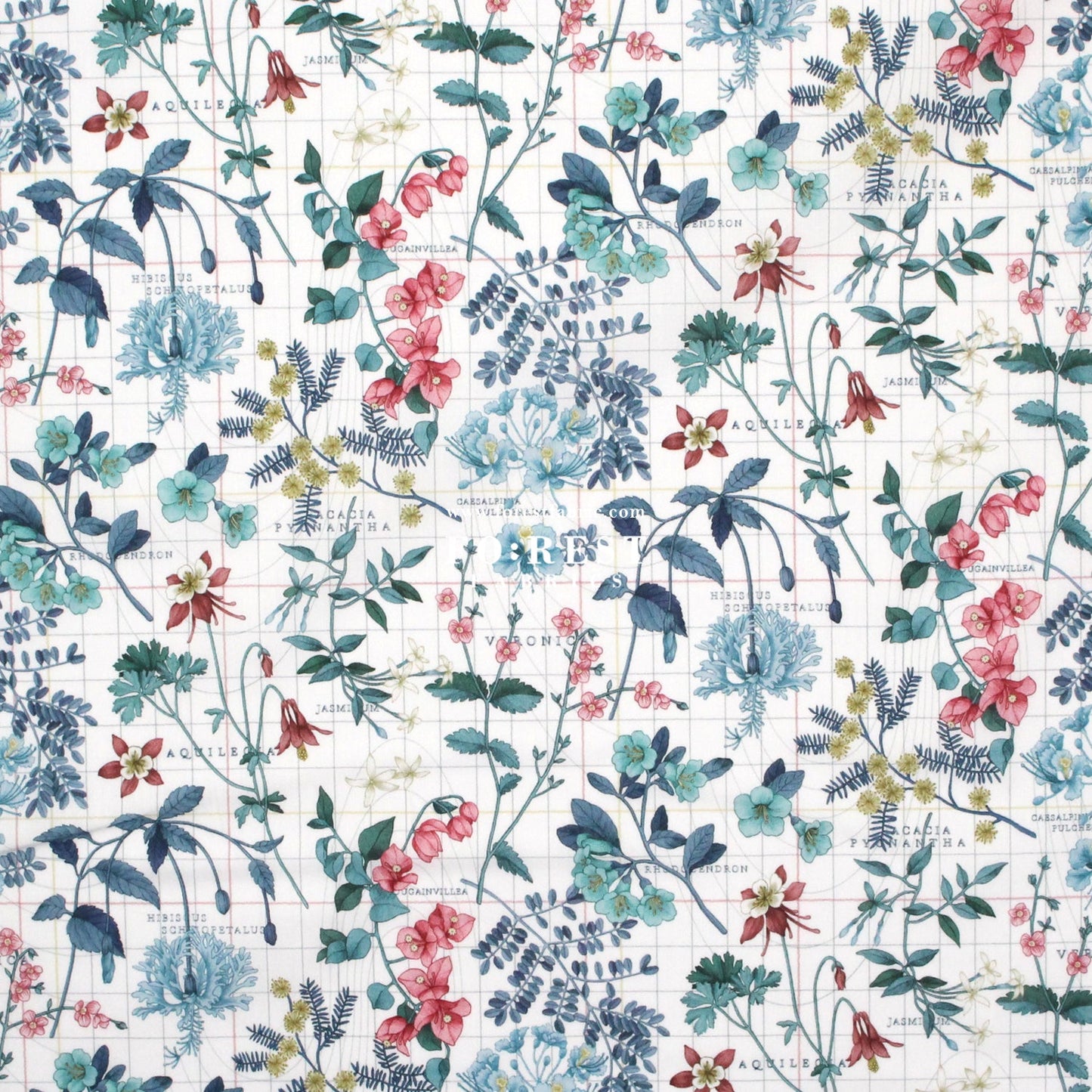 Liberty of London (Cotton Tana Lawn Fabric) - Botanists Journey A - FO:REST Fabric 布恩堂Liberty fabrictana lawnjapanese fabricykk zipper