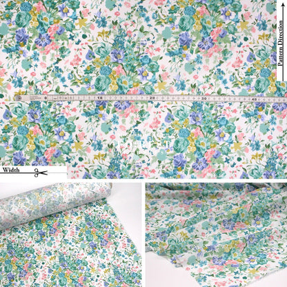 Liberty of London (Cotton Tana Lawn Fabric) - Bouquet Parade C - FO:REST Fabric 布恩堂Liberty fabrictana lawnjapanese fabricykk zipper