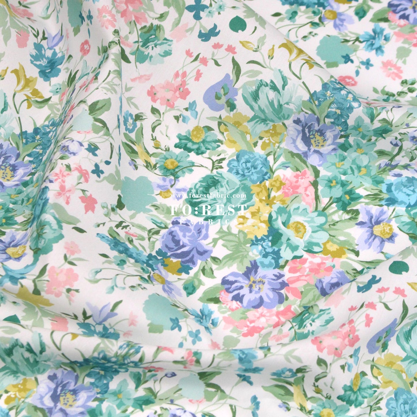 Liberty of London (Cotton Tana Lawn Fabric) - Bouquet Parade C - FO:REST Fabric 布恩堂Liberty fabrictana lawnjapanese fabricykk zipper