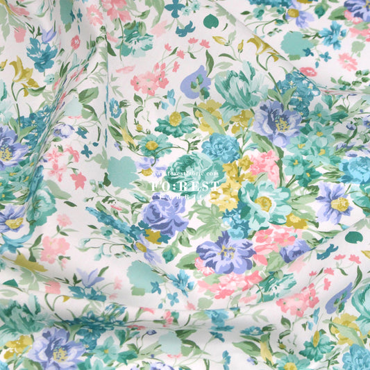 Liberty of London (Cotton Tana Lawn Fabric) - Bouquet Parade C - FO:REST Fabric 布恩堂Liberty fabrictana lawnjapanese fabricykk zipper
