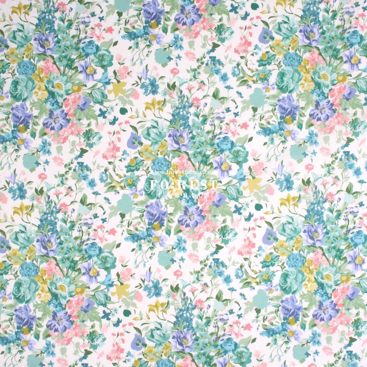 Liberty of London (Cotton Tana Lawn Fabric) - Bouquet Parade C - FO:REST Fabric 布恩堂Liberty fabrictana lawnjapanese fabricykk zipper