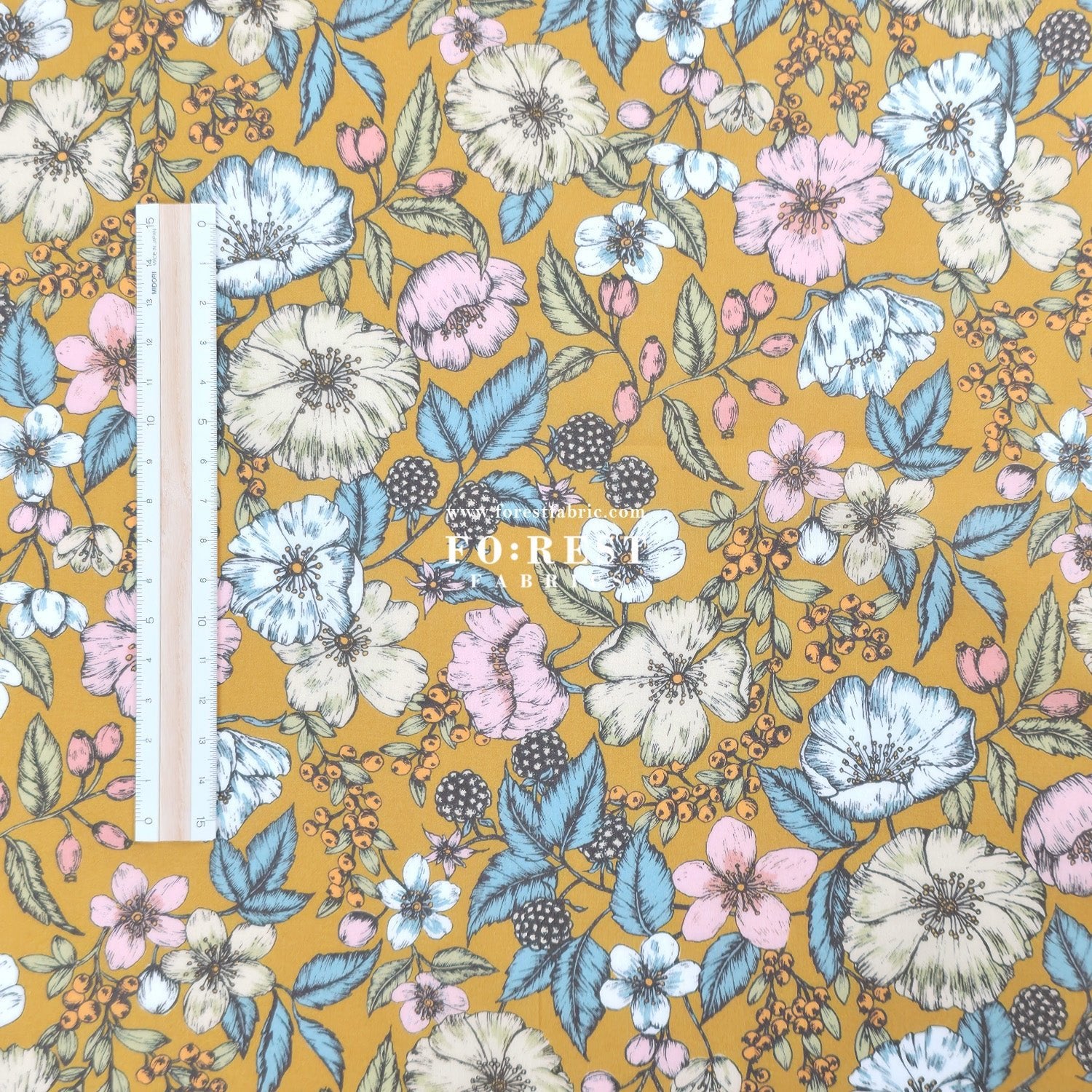 Liberty of London (Cotton Tana Lawn Fabric) - Bramble - FO:REST Fabric 布恩堂Liberty fabrictana lawnjapanese fabricykk zipper