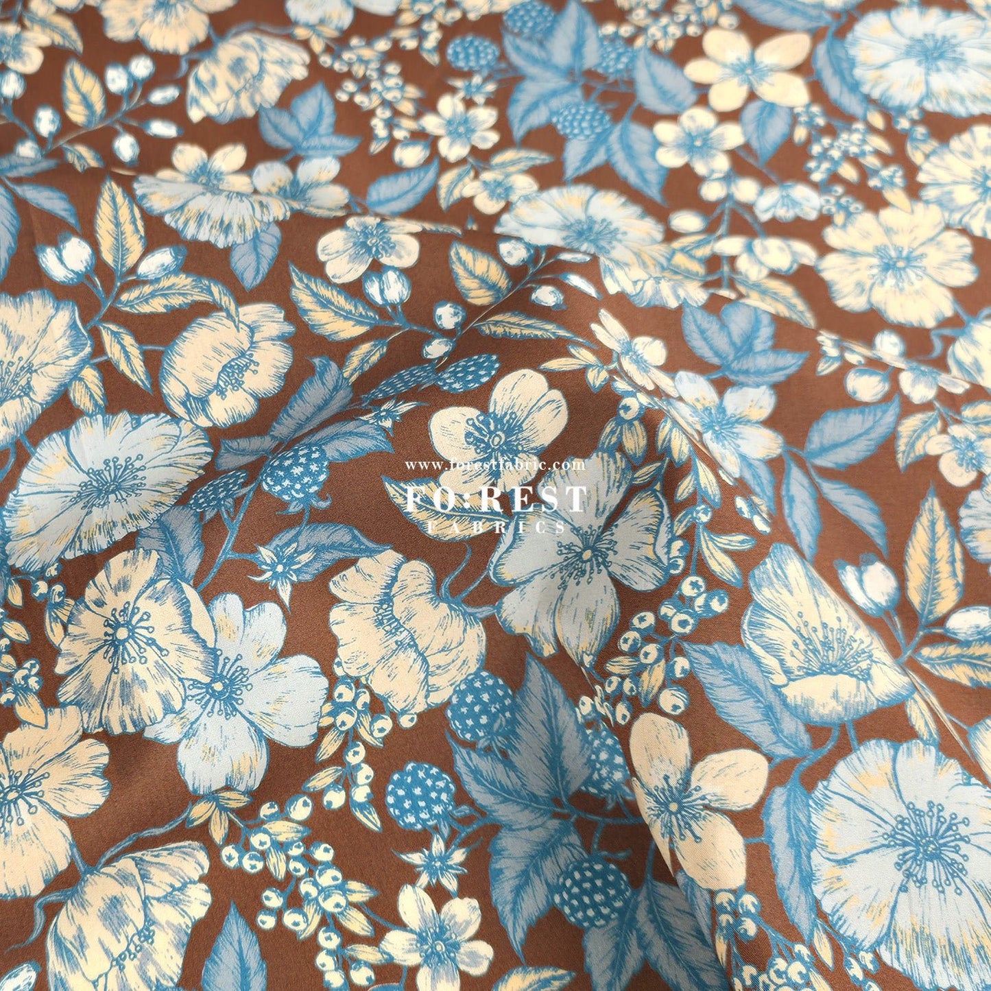 Liberty of London (Cotton Tana Lawn Fabric) - Bramble - FO:REST Fabric 布恩堂Liberty fabrictana lawnjapanese fabricykk zipper