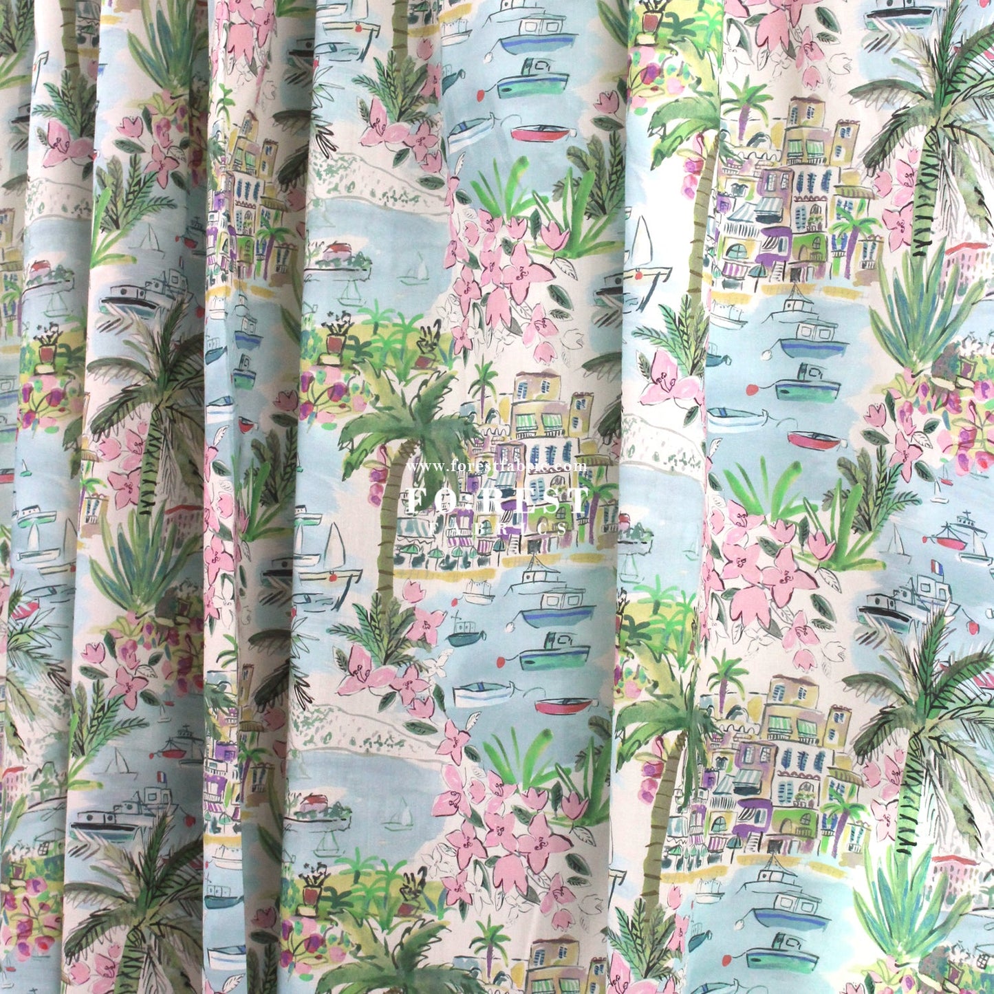Liberty of London (Cotton Tana Lawn Fabric) - Cape Vista - FO:REST Fabric 布恩堂Liberty fabrictana lawnjapanese fabricykk zipper