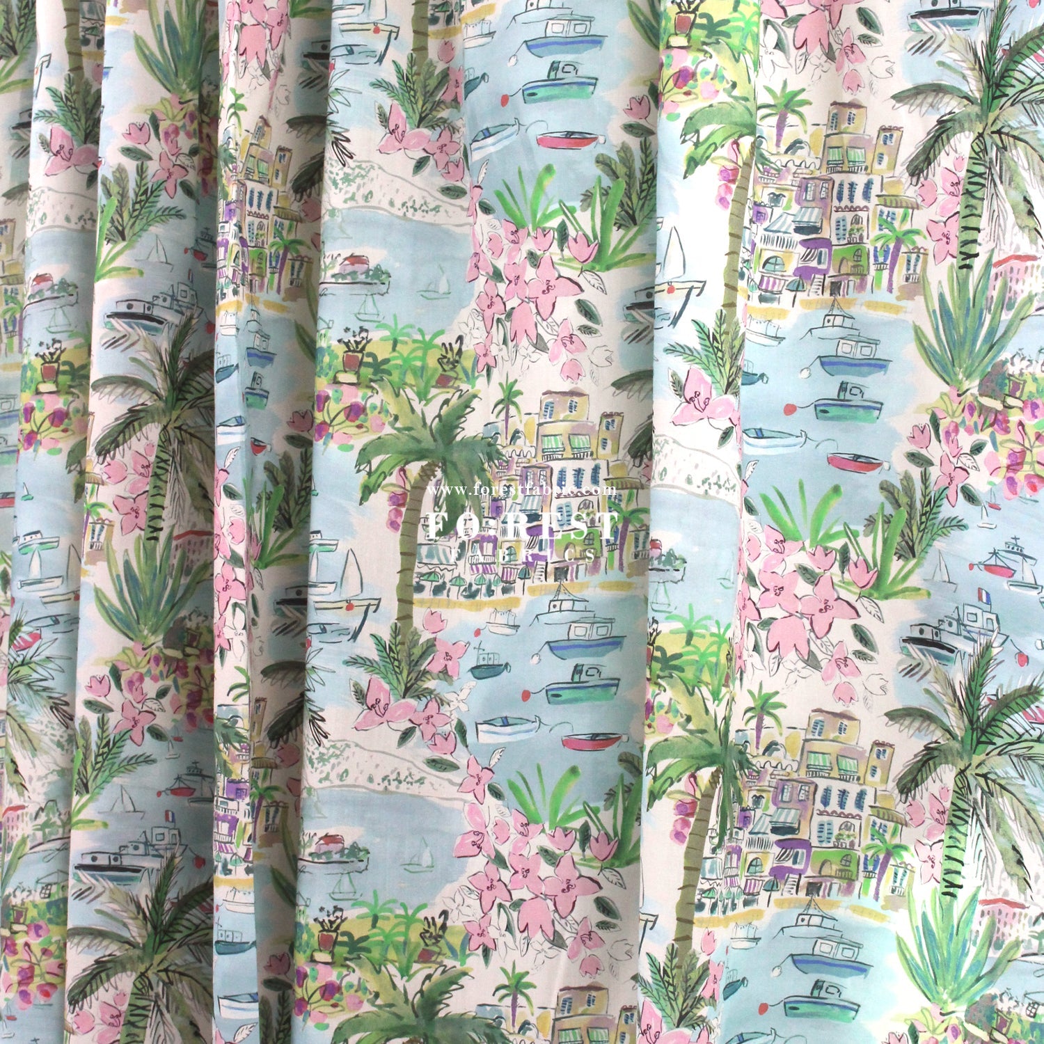 Liberty of London (Cotton Tana Lawn Fabric) - Cape Vista - FO:REST Fabric 布恩堂Liberty fabrictana lawnjapanese fabricykk zipper
