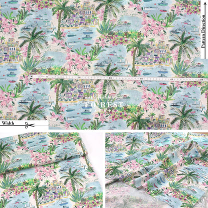 Liberty of London (Cotton Tana Lawn Fabric) - Cape Vista - FO:REST Fabric 布恩堂Liberty fabrictana lawnjapanese fabricykk zipper