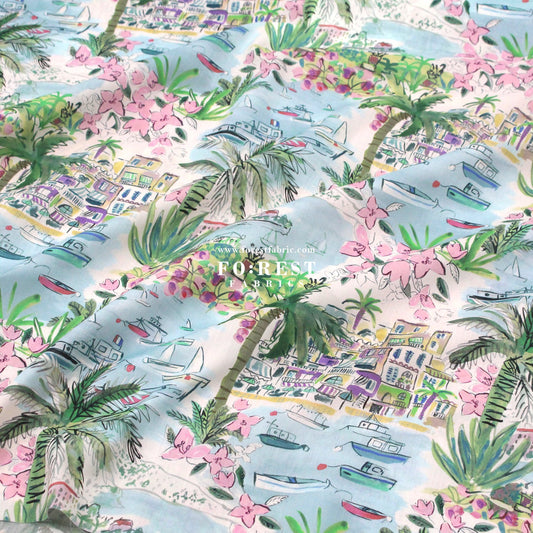 Liberty of London (Cotton Tana Lawn Fabric) - Cape Vista - FO:REST Fabric 布恩堂Liberty fabrictana lawnjapanese fabricykk zipper