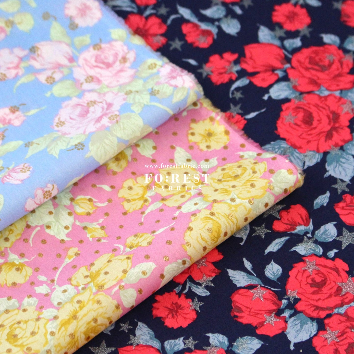 Liberty of London (Cotton Tana Lawn Fabric) - Carline Love Blossom - FO:REST Fabric 布恩堂Liberty fabrictana lawnjapanese fabricykk zipper