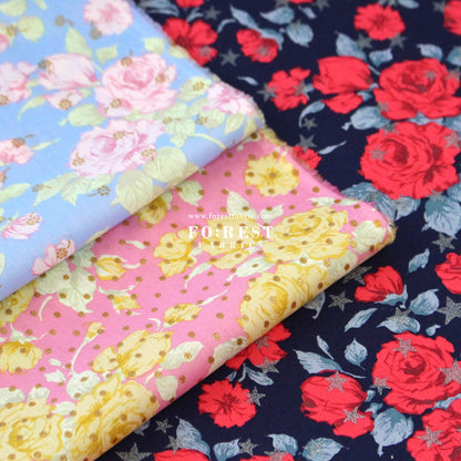 Liberty of London (Cotton Tana Lawn Fabric) - Carline Love Blossom - FO:REST Fabric 布恩堂Liberty fabrictana lawnjapanese fabricykk zipper
