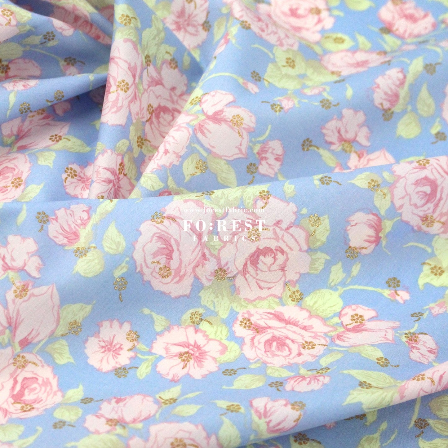 Liberty of London (Cotton Tana Lawn Fabric) - Carline Love Blossom - FO:REST Fabric 布恩堂Liberty fabrictana lawnjapanese fabricykk zipper