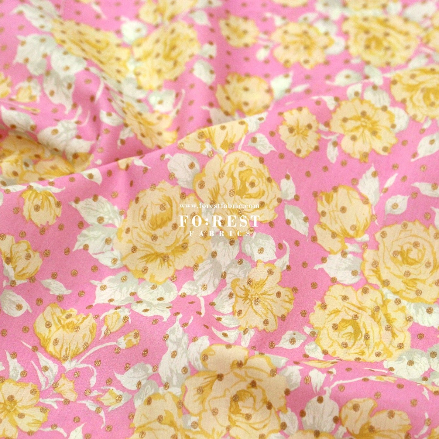 Liberty of London (Cotton Tana Lawn Fabric) - Carline Love Blossom - FO:REST Fabric 布恩堂Liberty fabrictana lawnjapanese fabricykk zipper