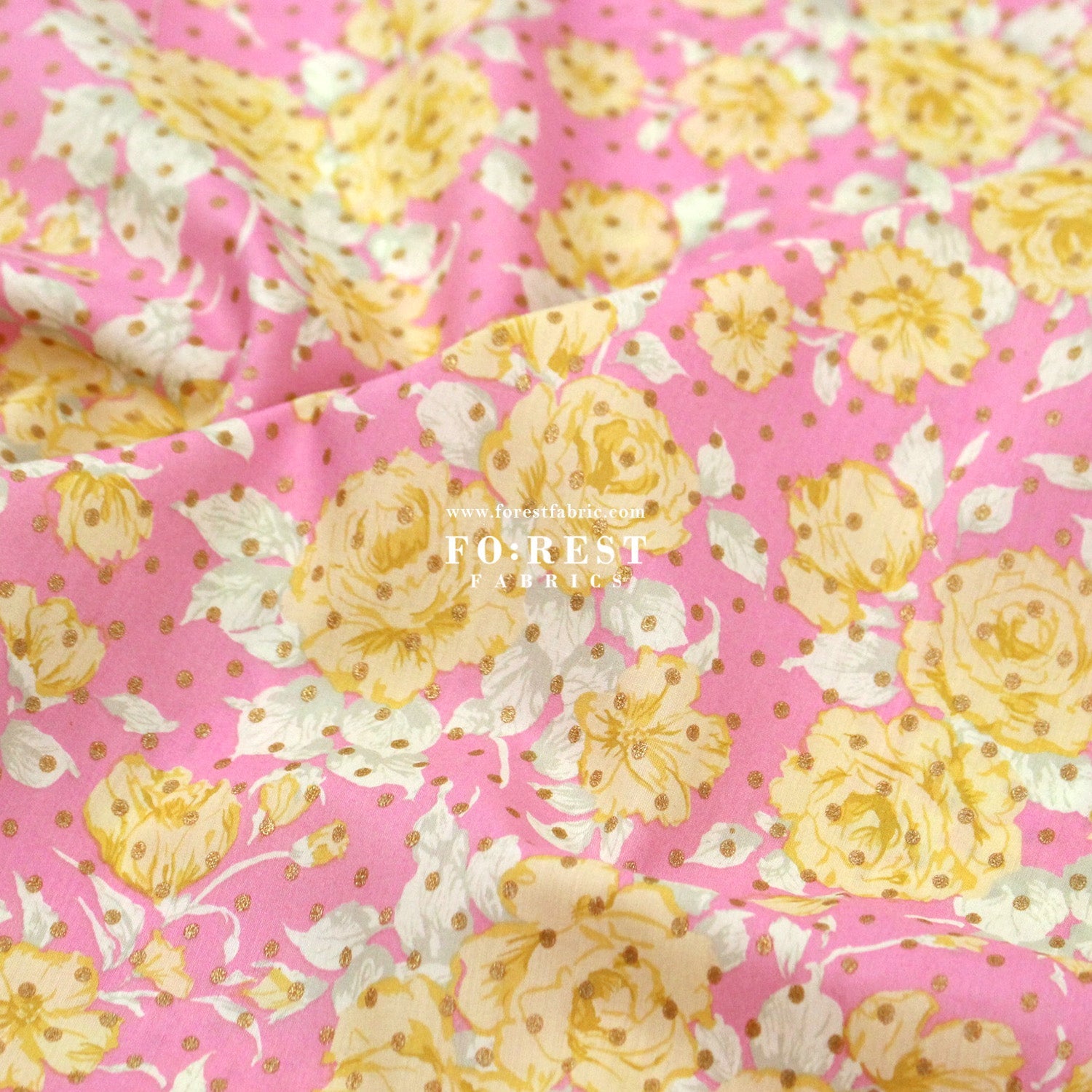 Liberty of London (Cotton Tana Lawn Fabric) - Carline Love Blossom - FO:REST Fabric 布恩堂Liberty fabrictana lawnjapanese fabricykk zipper