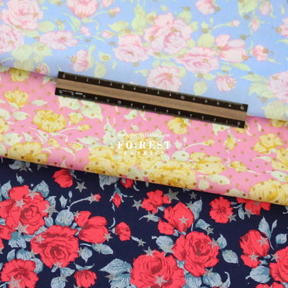 Liberty of London (Cotton Tana Lawn Fabric) - Carline Love Blossom - FO:REST Fabric 布恩堂Liberty fabrictana lawnjapanese fabricykk zipper