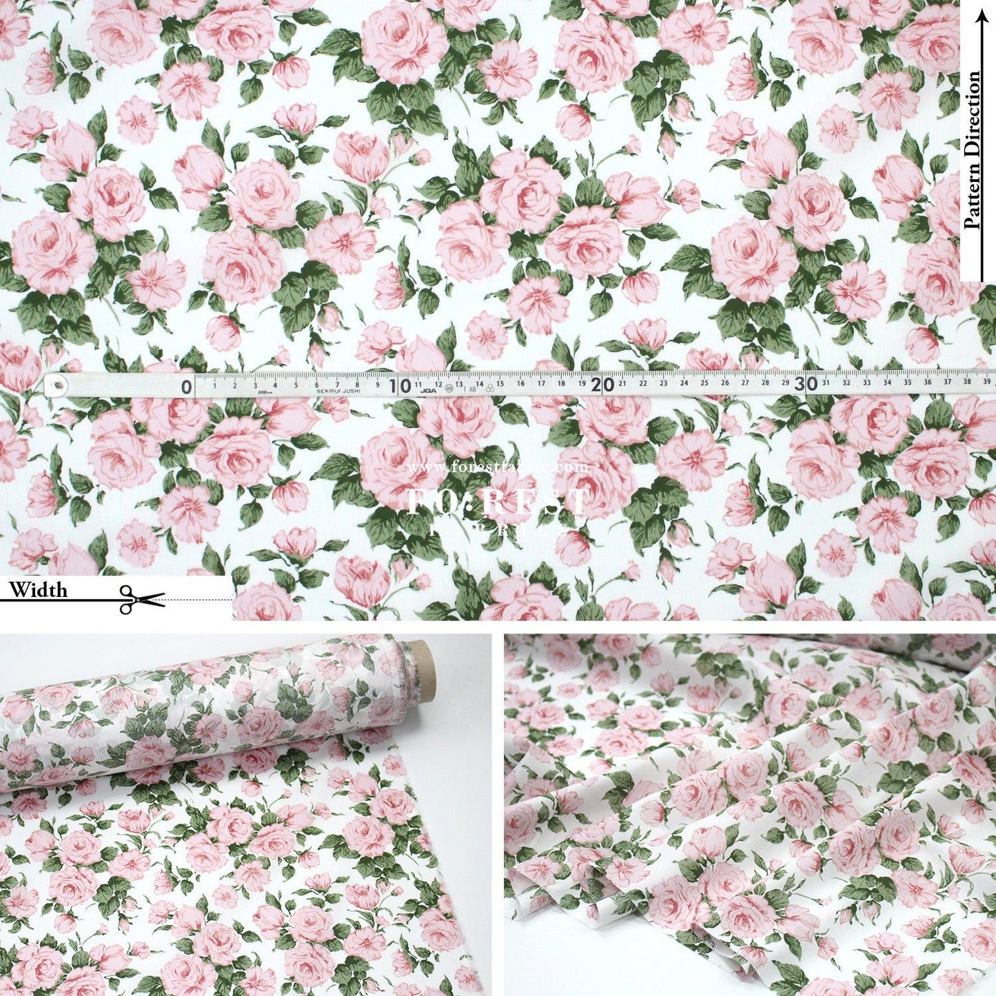 Liberty of London (Cotton Tana Lawn Fabric) - Carline Rose - FO:REST Fabric 布恩堂Liberty fabrictana lawnjapanese fabricykk zipper
