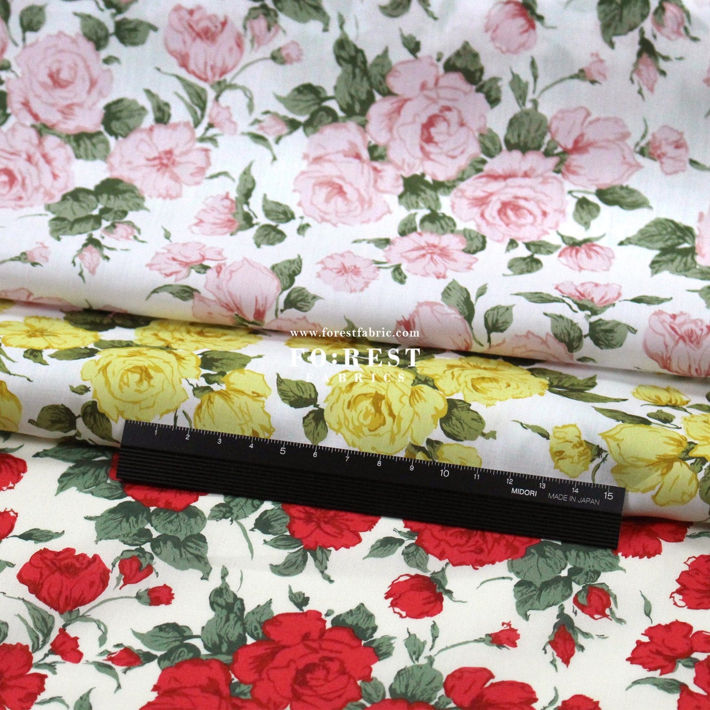 Liberty of London (Cotton Tana Lawn Fabric) - Carline Rose - FO:REST Fabric 布恩堂Liberty fabrictana lawnjapanese fabricykk zipper