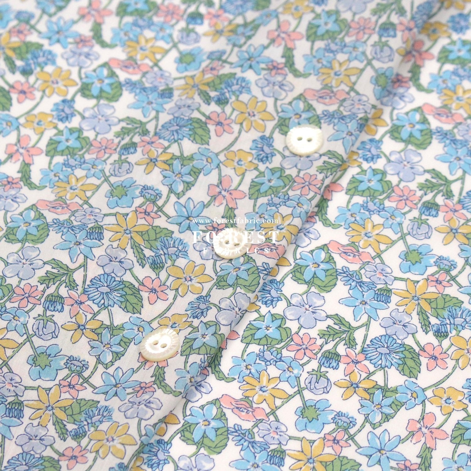 Liberty of London (Cotton Tana Lawn Fabric) - Carmella Daisy - FO:REST Fabric 布恩堂Liberty fabrictana lawnjapanese fabricykk zipper