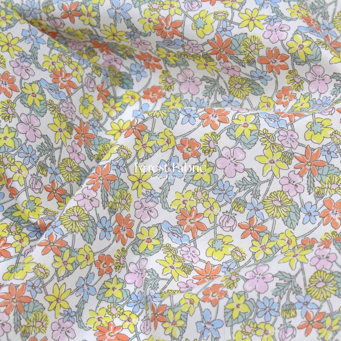 Liberty of London (Cotton Tana Lawn Fabric) - Carmella Daisy - FO:REST Fabric 布恩堂Liberty fabrictana lawnjapanese fabricykk zipper