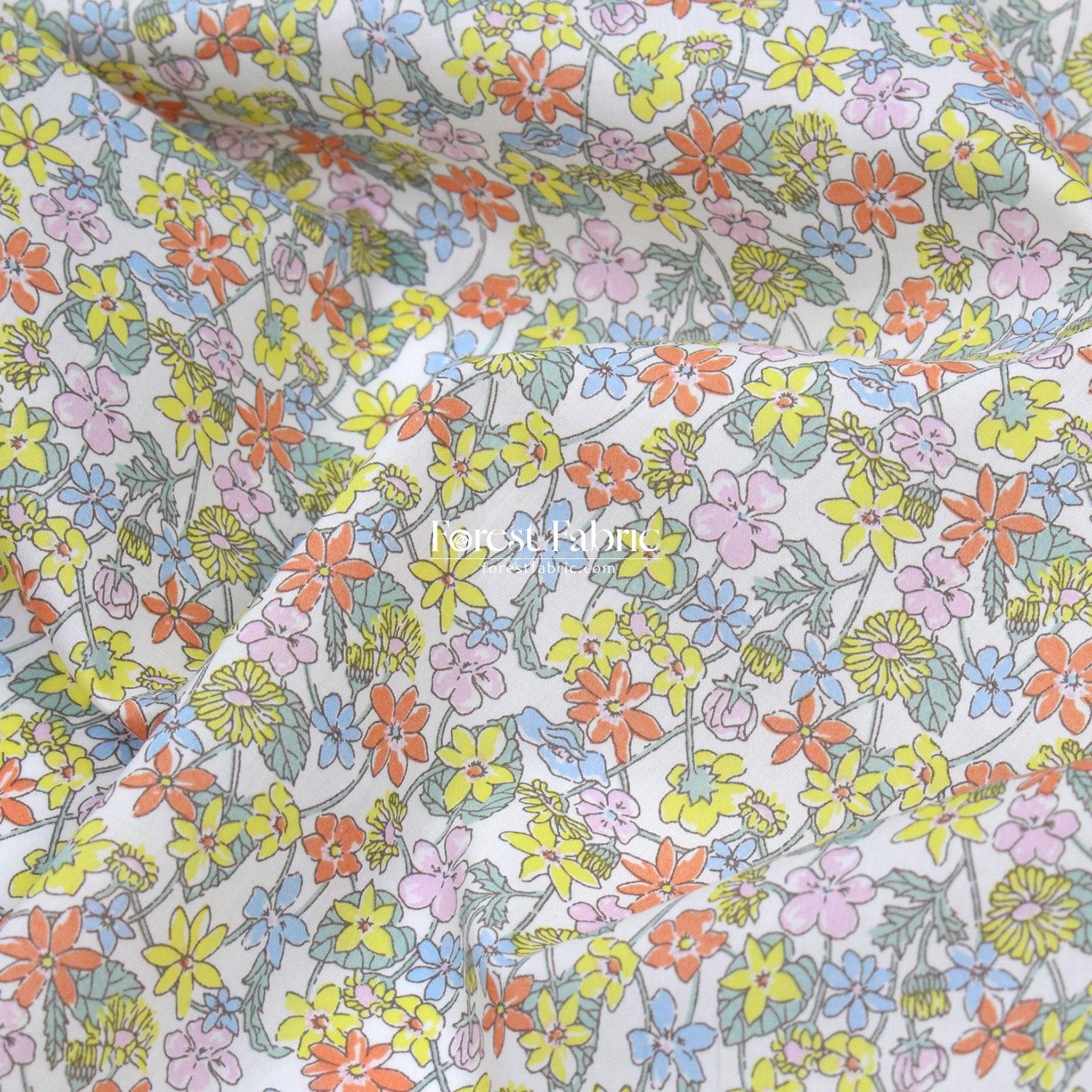 Liberty of London (Cotton Tana Lawn Fabric) - Carmella Daisy - FO:REST Fabric 布恩堂Liberty fabrictana lawnjapanese fabricykk zipper