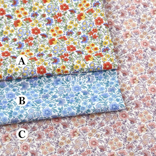 Liberty of London (Cotton Tana Lawn Fabric) - Carnation Garden - FO:REST Fabric 布恩堂Liberty fabrictana lawnjapanese fabricykk zipper