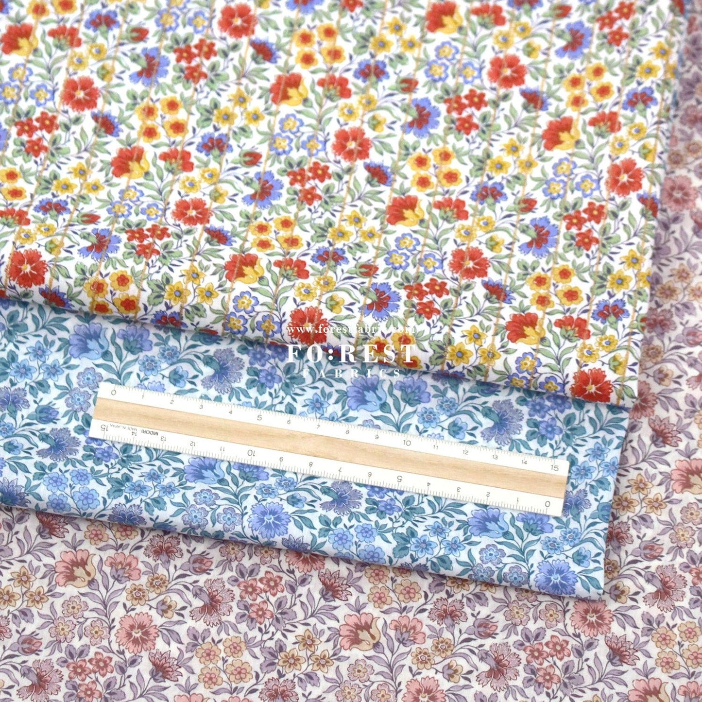 Liberty of London (Cotton Tana Lawn Fabric) - Carnation Garden - FO:REST Fabric 布恩堂Liberty fabrictana lawnjapanese fabricykk zipper