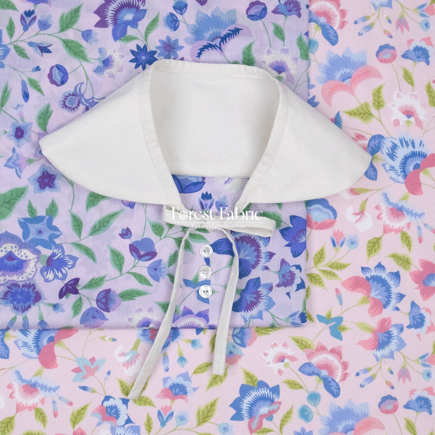 Liberty of London (Cotton Tana Lawn Fabric) - Carnival Corsage - FO:REST Fabric 布恩堂Liberty fabrictana lawnjapanese fabricykk zipper