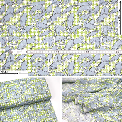 Liberty of London (Cotton Tana Lawn Fabric) - Catnap - FO:REST Fabric 布恩堂Liberty fabrictana lawnjapanese fabricykk zipper