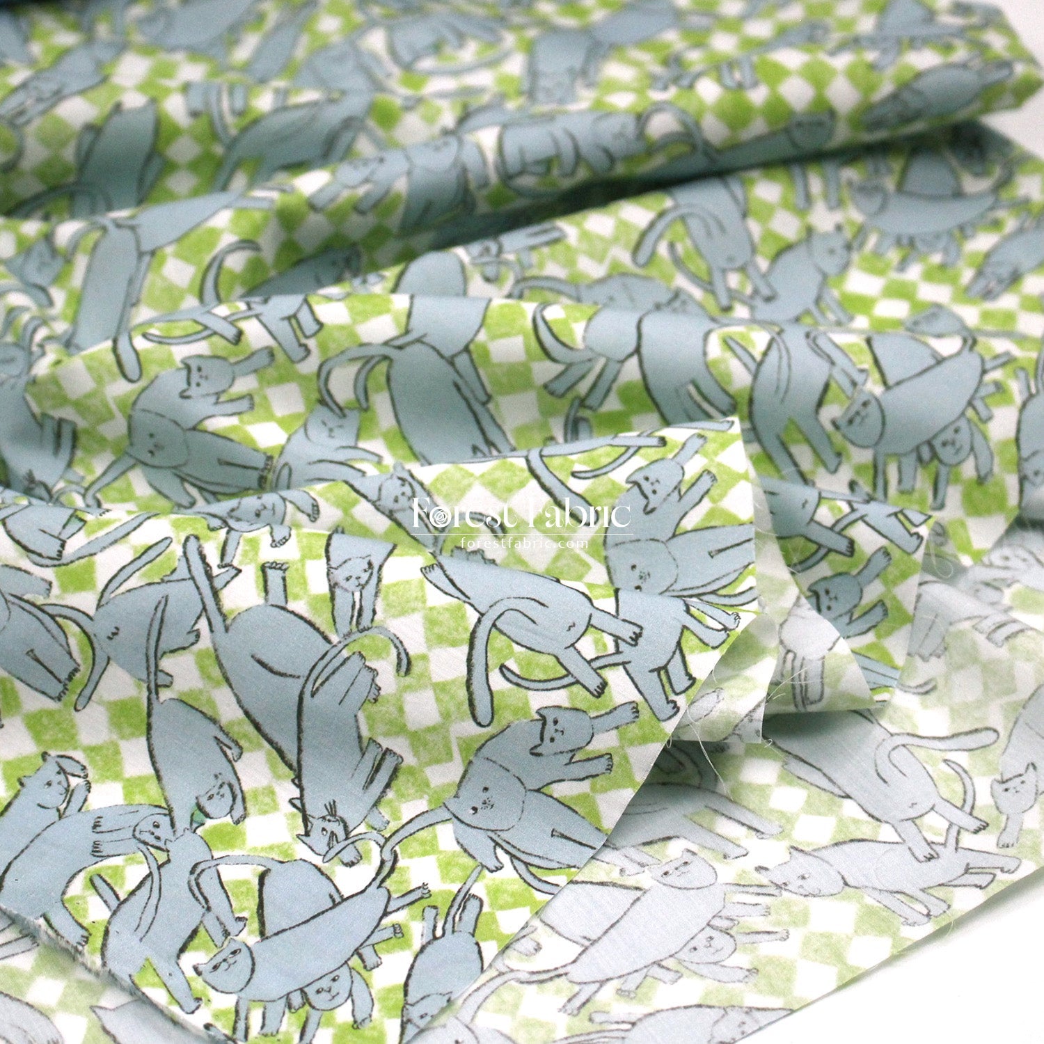 Liberty of London (Cotton Tana Lawn Fabric) - Catnap - FO:REST Fabric 布恩堂Liberty fabrictana lawnjapanese fabricykk zipper