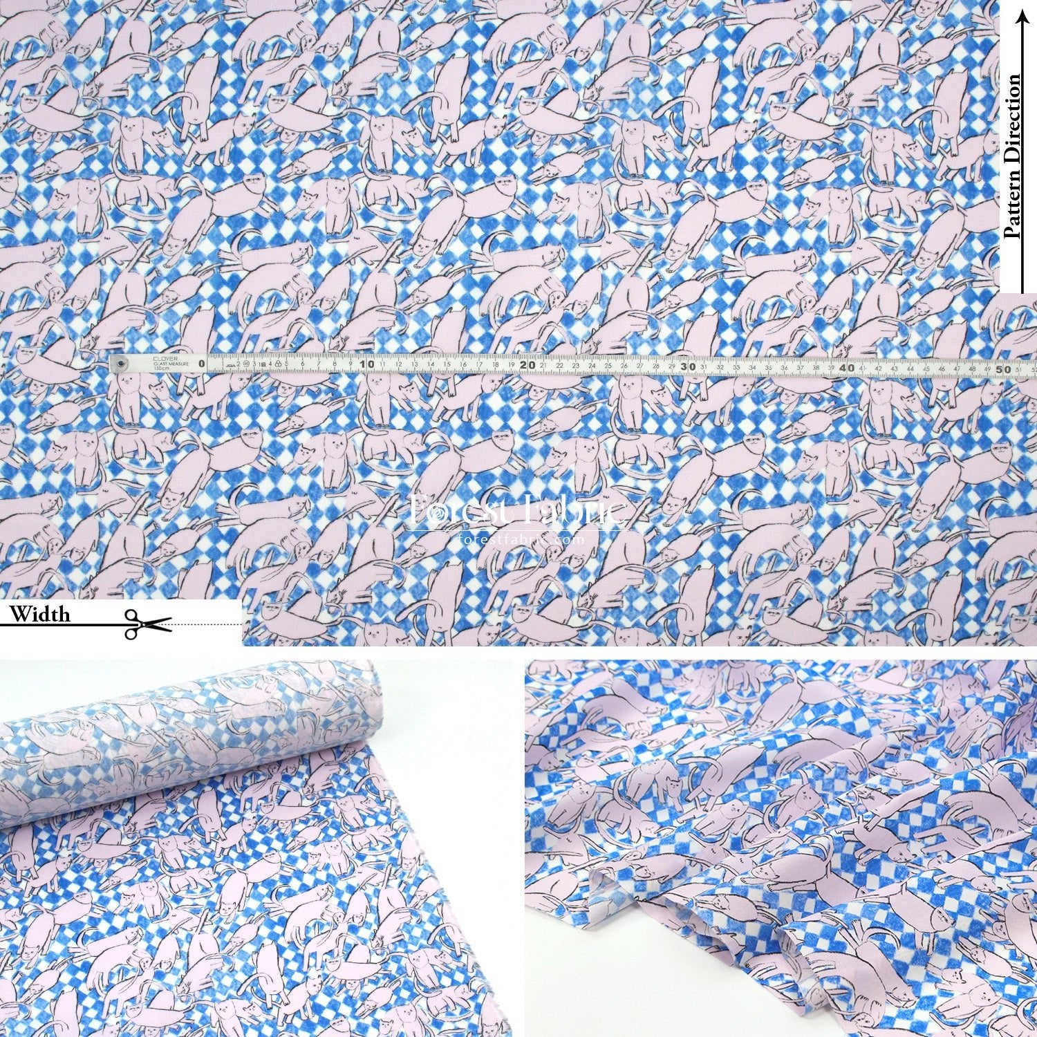 Liberty of London (Cotton Tana Lawn Fabric) - Catnap - FO:REST Fabric 布恩堂Liberty fabrictana lawnjapanese fabricykk zipper